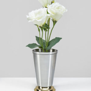 5.5in Tall Two-Tone Metal Julep Cup Vase