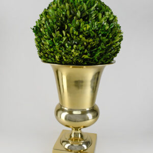 21in Tall Gold Aluminum Urn