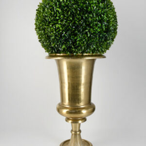 Antique Gold Aluminum Urn