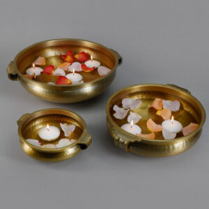 Gold Aluminum Urn Bowls