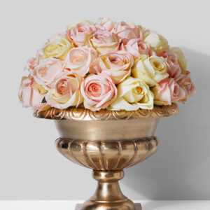 10in Tall Gold Aluminum Urn