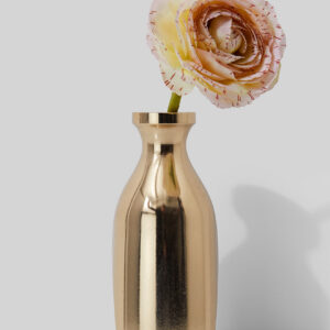 5.25in Tall Gold Aluminum Bud Vase